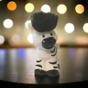 Fisher Price Little People Zebra 2005 Touch & Feel Hair ZOO FRIENDS Lady Bug. Co